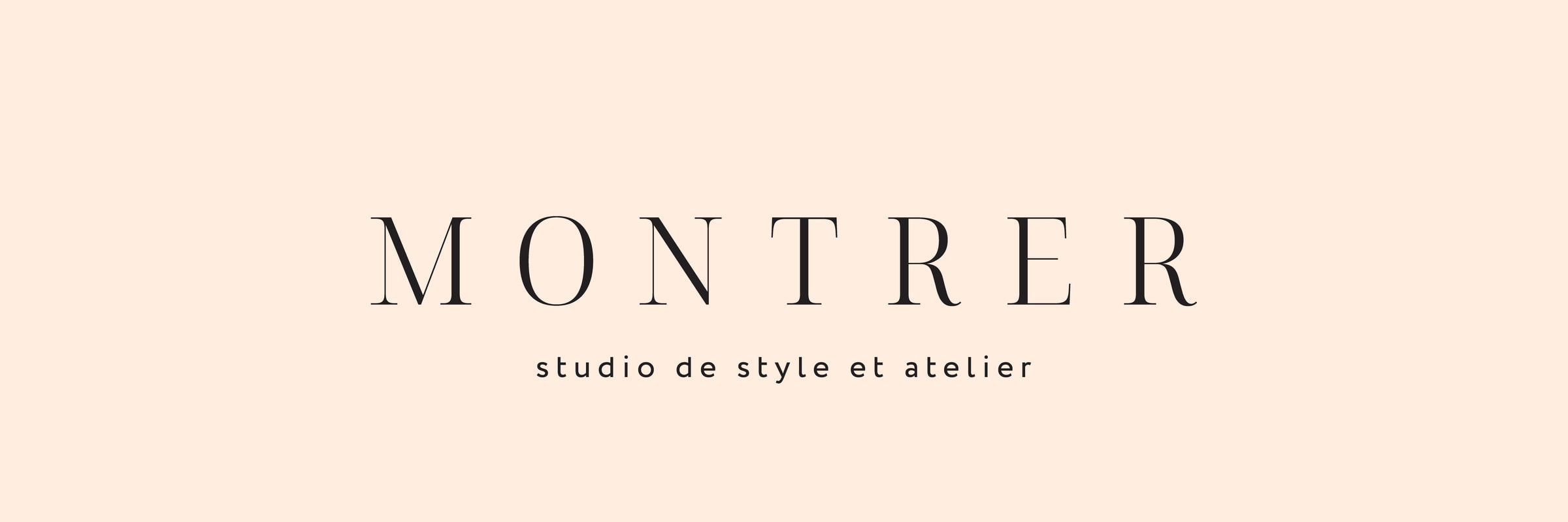 Логотип MONTRER — studio de style et atelier