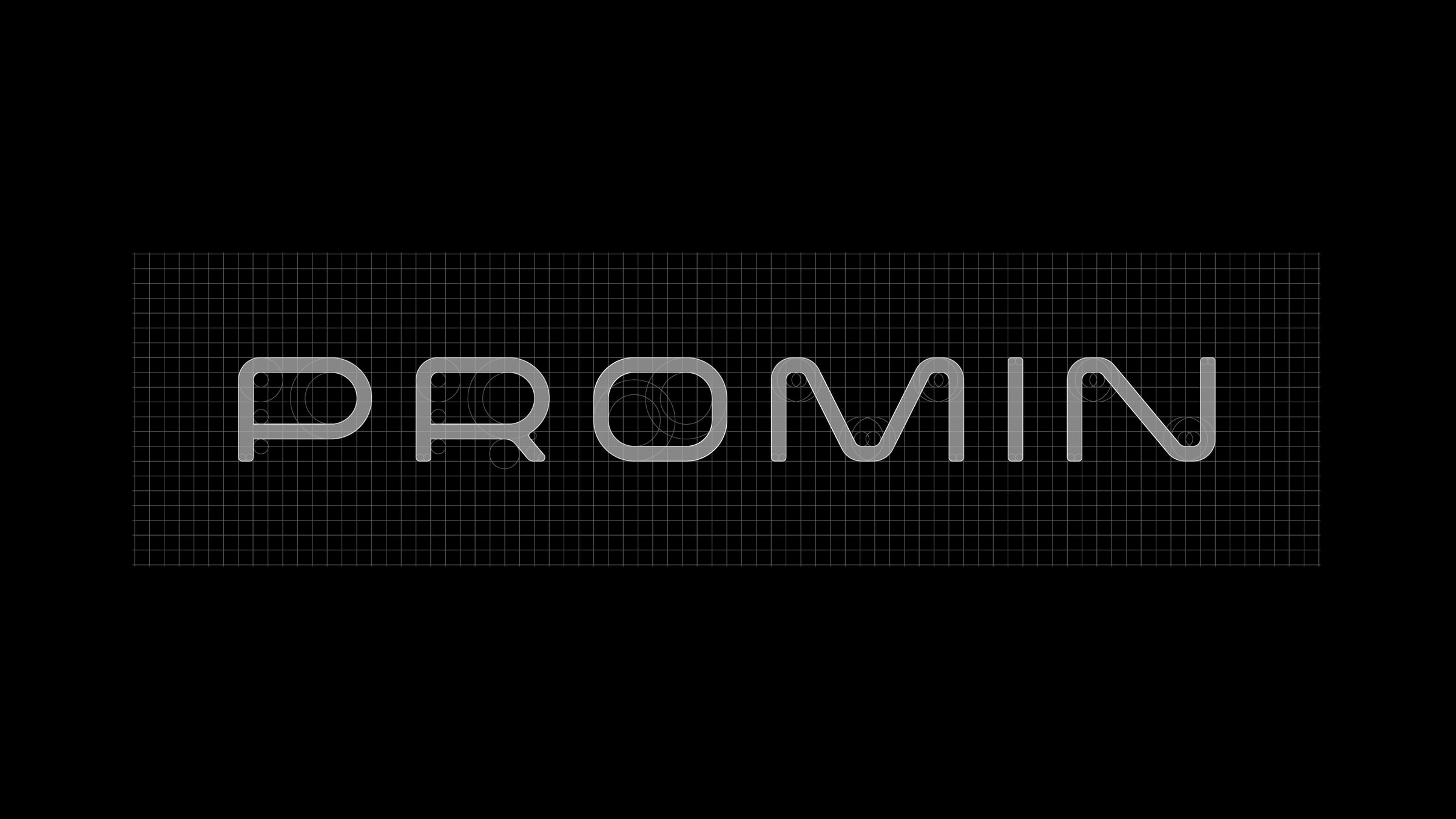 Логотип PROMIN на модульній сітці